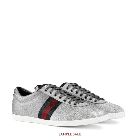 gucci glitter men's sneakers|gucci glitter sneakers with studs.